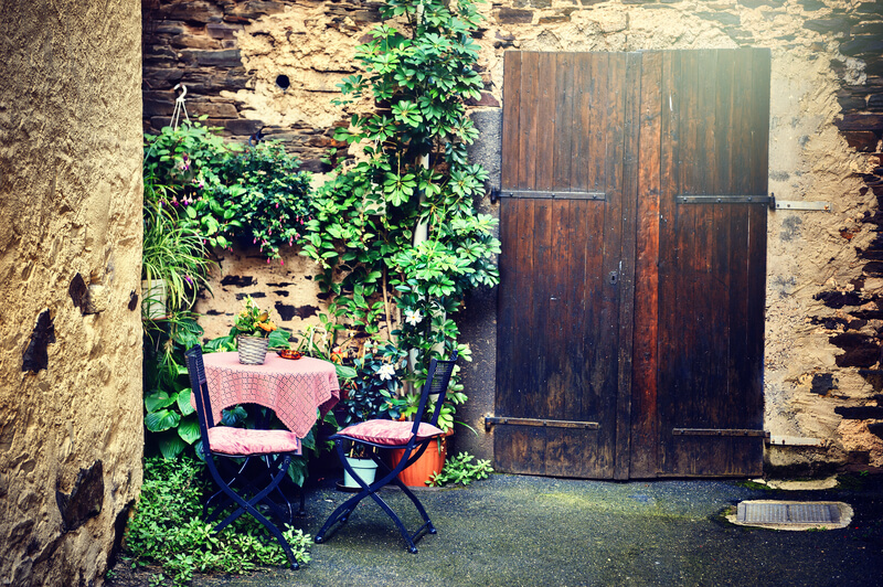 vintage look in de tuin